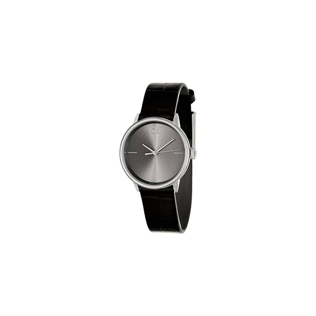 Calvin Klein Accent Black Dial Black Leather Strap Watch for Women - K2Y2Y1C3 Buy Now By Calvin Klein
