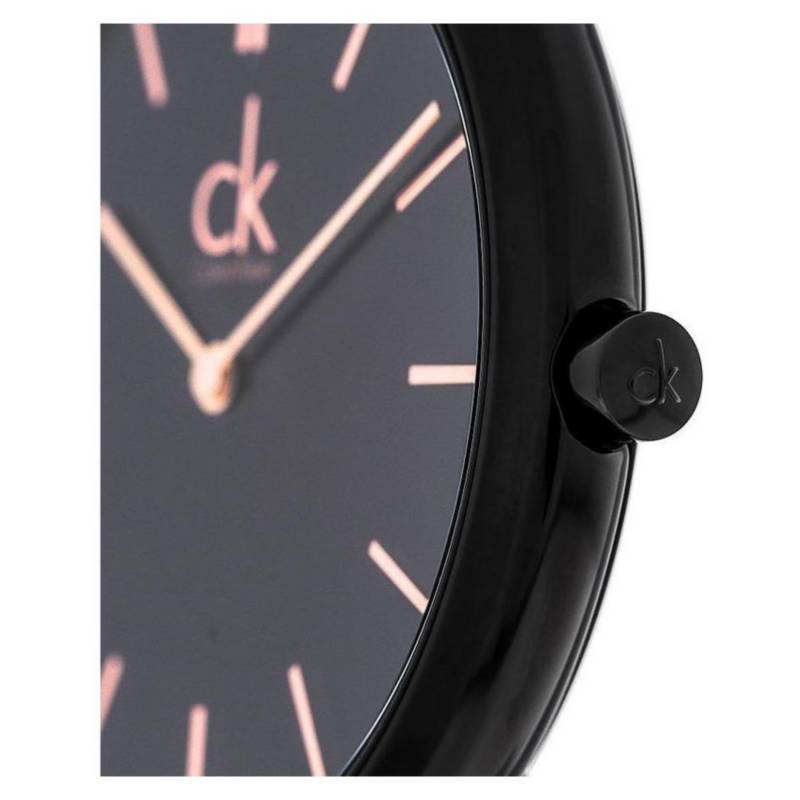Calvin Klein Minimal Black Dial Black Mesh Bracelet Watch for Men - K3M21421 Buy Now By Calvin Klein