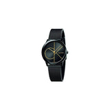 Calvin Klein Minimal Black Dial Black Mesh Bracelet Watch for Women - K3M224X1 Buy Now By Calvin Klein