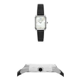 Emporio Armani Gioia Analog Mother of Pearl Dial Black Leather Strap Watch For Women - AR11148 Buy Now By Emporio Armani