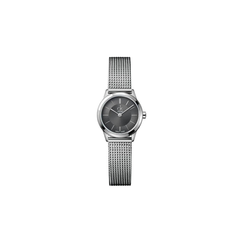 Calvin Klein Minimal Grey Dial Silver Mesh Bracelet Watch for Women - K3M23124 Buy Now By Calvin Klein