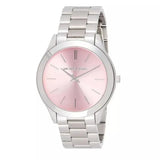 Michael Kors Slim Runway Quartz Pink Dial Silver Steel Strap Watch For Women - MK3380 Buy Now By Michael Kors