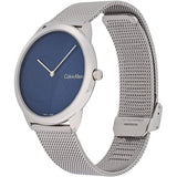 Calvin Klein Minimal Blue Dial Silver Mesh Bracelet Watch for Men - K3M2112N Buy Now By Calvin Klein
