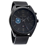 Tommy Hilfiger Deacon Analog Black Dial Black Mesh Bracelet Watch for Men - 1791547 Buy Now By Tommy Hilfiger