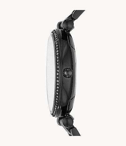 Fossil Carlie Black Dial Black Steel Strap Watch for Women - ES4488 Buy Now By Fossil