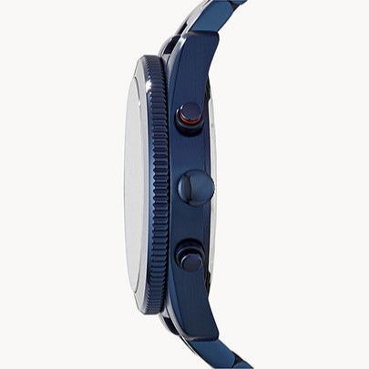 Fossil Perfect Boyfriend Multifunction Blue Dial Blue Steel Strap Watch for Women - ES4093 Buy Now By Fossil