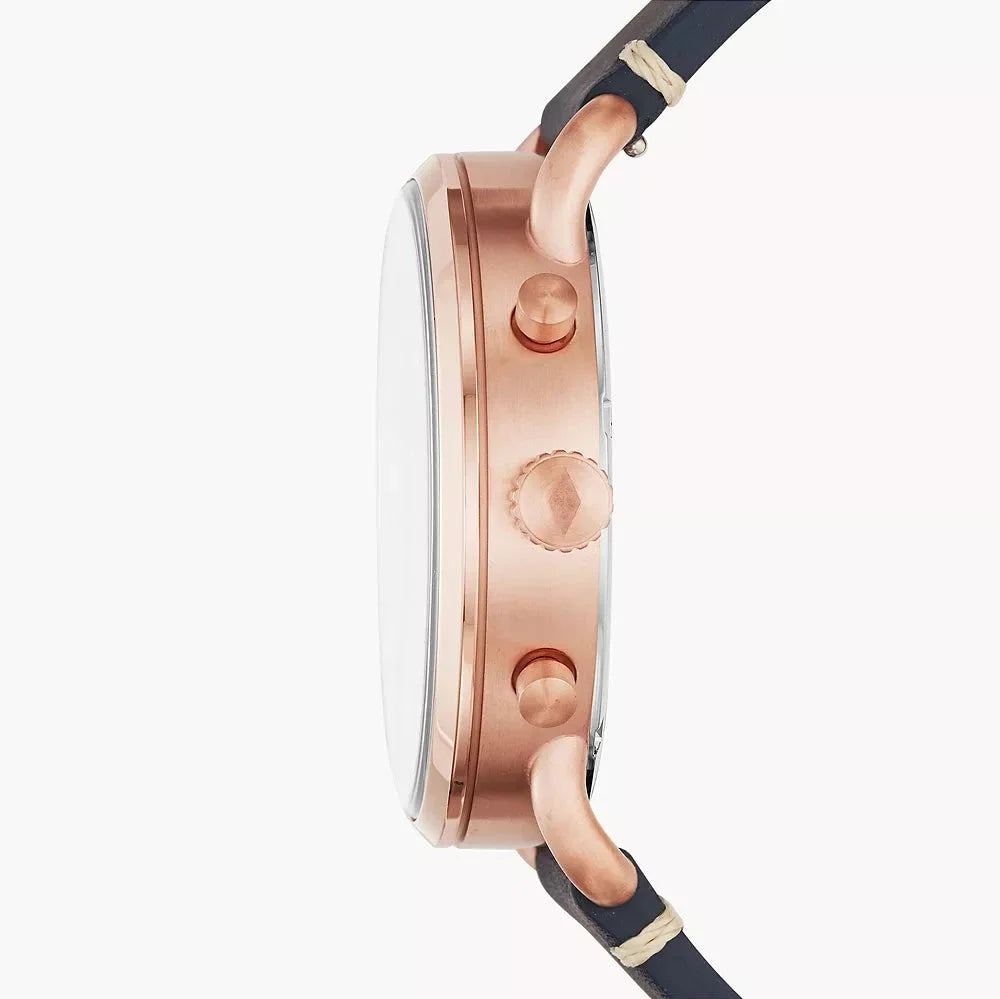 Fossil The Commuter Blue Dial Blue Leather Strap Watch for Men - FS5404 Buy Now By Fossil