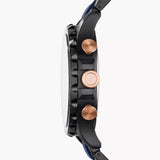 Fossil Nate Chronograph Blue Dial Two Tone Steel Strap Watch for Men - JR1494 Buy Now By Fossil