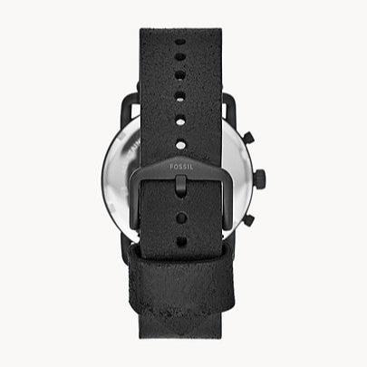 Fossil Commuter Black Dial Black Leather Strap Watch for for Men - FS5504 Buy Now By Fossil