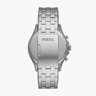 Fossil Forrester Chronograph Blue Dial Silver Steel Strap Watch for Men - FS5605 Buy Now By Fossil