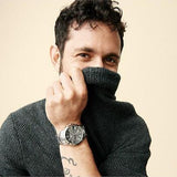 Fossil Grant Chronograph Black Dial Silver Steel Strap Watch for Men - FS4994 Buy Now By Fossil