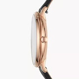 Fossil Jacqueline Mother of Pearl Dial Black Leather Strap Watch for Women - ES4535 Buy Now By Fossil