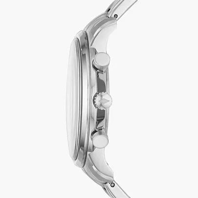 Fossil Goodwin Chronograph Black Dial Silver Steel Strap Watch for Men - FS5412 Buy Now By Fossil