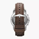 Fossil Grant Chronograph White Dial Brown Leather Strap Watch for Men - FS4735 Buy Now By Fossil