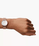 Emporio Armani Kappa Analog Mother of Pearl Dial Rose Gold Steel Strap Watch For Women - AR11006 Buy Now By Emporio Armani