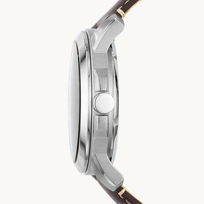 Fossil Grant Chronograph Cream Dial Brown Leather Strap Watch for Men - ME3122 Buy Now By Fossil