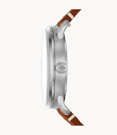 Fossil Commuter Blue Dial Blue Leather Strap Watch for Men - FS5325 Buy Now By Fossil