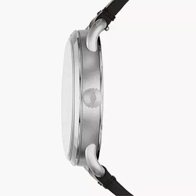 Fossil The Commuter Black Dial Black Leather Strap Watch for Men - FS5406 Buy Now By Fossil