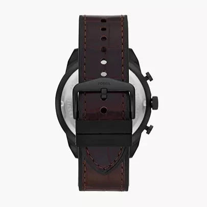 Fossil Bronson Chronograph Brown Dial Brown Leather Strap Watch for Men - FS5713 Buy Now By Fossil
