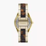 Fossil Stella Multifunction Gold Dial Two Tone Steel Strap Watch for Women - ES4756 Buy Now By Fossil