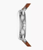 Fossil The Commuter White Dial Brown Leather Strap Watch for Men - FS5275 Buy Now By Fossil