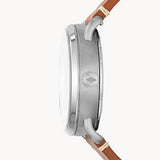 Fossil Commuter Automatic Skeleton Blue Dial Brown Leather Strap Watch for Men - ME3159 Buy Now By Fossil