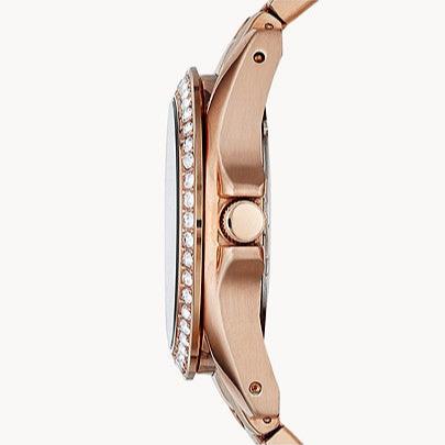 Fossil Riley Multifunction Rose Gold Dial Rose Gold Steel Strap Watch for Women - ES2811 Buy Now By Fossil