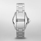 Fossil Cecile Chronograph Silver Dial Silver Steel Strap Watch for Women - AM4481 Buy Now By Fossil