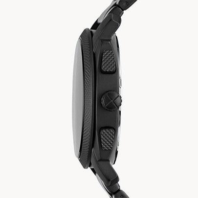 Fossil Machine Chronograph Black Dial Black Steel Strap Watch for Men - FS4682 Buy Now By Fossil