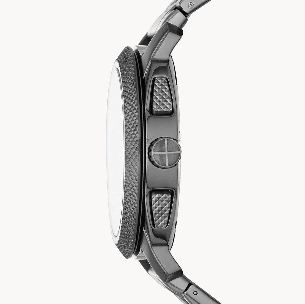 Fossil Machine Chronograph Brown Dial Grey Steel Strap Watch for Men - FS4931 Buy Now By Fossil