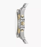 Fossil Garrett Chronograph Green Dial Two Tone Steel Strap Watch for Men - FS5622 Buy Now By Fossil