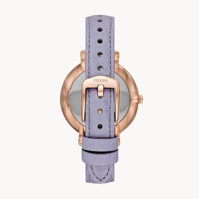 Fossil Jacqueline Purple Dial Purple Leather Strap Watch for Women - ES4814 Buy Now By Fossil