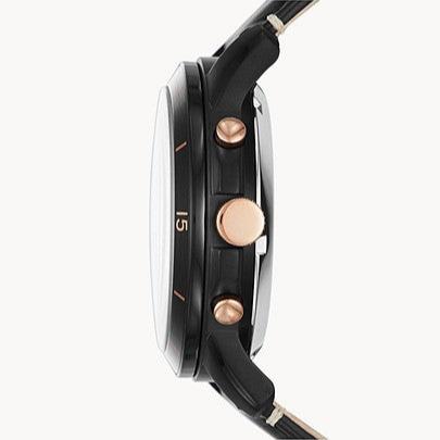 Fossil Grant Sport Automatic Skeleton Black Dial Black Leather Strap Watch for Men - ME3138 Buy Now By Fossil