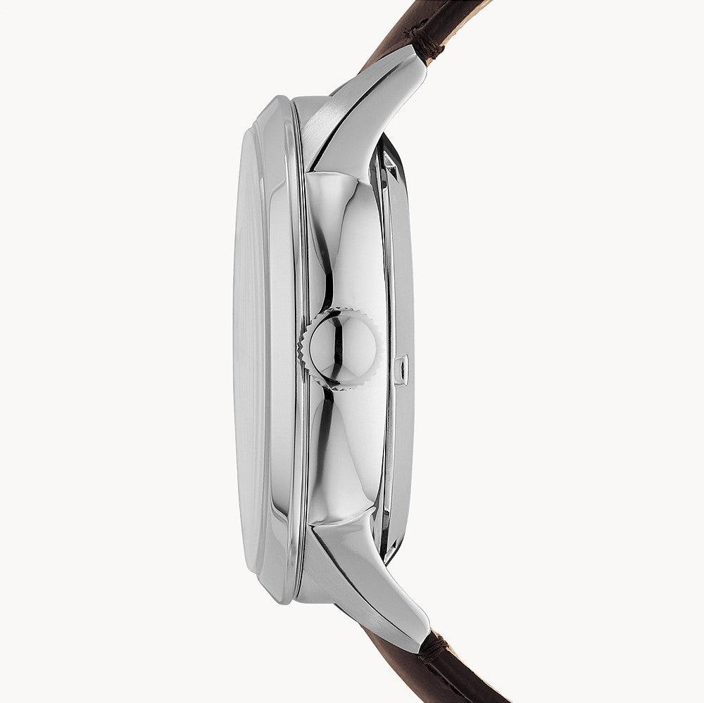 Fossil Townsman Automatic Black Dial Brown Leather Strap Watch for Men - ME1163 Buy Now By Fossil