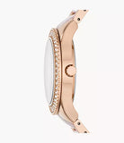 Fossil Stella Multifunction Rose Gold Dial Two Tone Steel Strap Watch for Women - ES4755 Buy Now By Fossil
