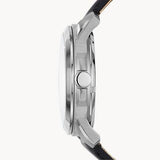 Fossil Grant Automatic Skeleton White Dial Black Leather Strap Watch for Men - ME3101 Buy Now By Fossil