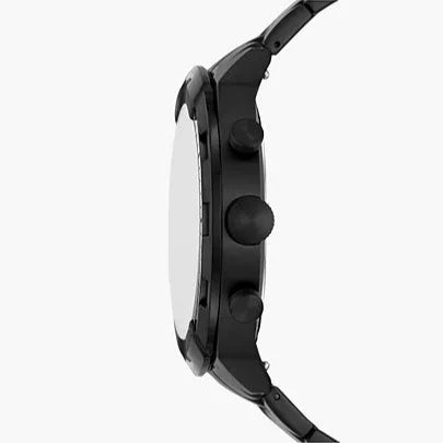 Fossil Bronson Chronograph Black Dial Black Steel Strap Watch for Men - FS5712 Buy Now By Fossil