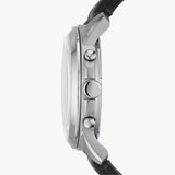 Fossil Grant Chronograph Black Dial Black Leather Strap Watch for Men - FS4812 Buy Now By Fossil