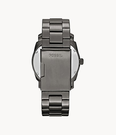 Fossil Machine Chronograph Black Dial Grey Steel Strap Watch for Men - FS4774 Buy Now By Fossil