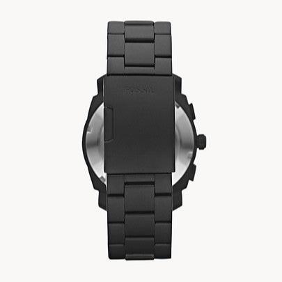 Fossil Machine Chronograph Black Dial Black Steel Strap Watch for Men - FS4682 Buy Now By Fossil