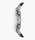Emporio Armani Giovanni T Bar Chronograph Quartz Blue Dial Blue Leather Strap Watch For Men - AR11226 Buy Now By Emporio Armani