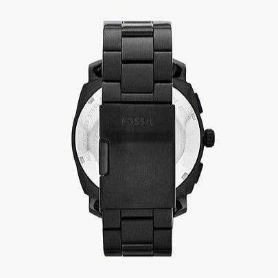 Fossil Machine Chronograph Black Dial Black Steel Strap Watch for Men - FS4552 Buy Now By Fossil