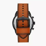 Fossil Bronson Black Dial Brown Leather Strap Watch for Men - FS5714 Buy Now By Fossil