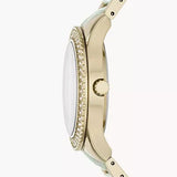 Fossil Stella Multifunction Gold Dial Two Tone Steel Strap Watch for Women - ES4756 Buy Now By Fossil