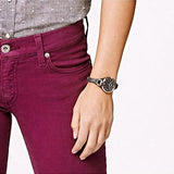 Fossil Georgia Smoke Grey Dial Grey Leather Strap Watch for Women - ES3077 Buy Now By Fossil