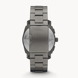 Fossil Machine Chronograph Black Dial Grey Steel Strap Watch for Men - FS4662 Buy Now By Fossil