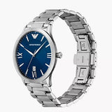 Emporio Armani Giovanni Quartz Blue Dial Silver Steel Strap Watch For Men - AR11227 Buy Now By Emporio Armani