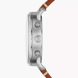 Fossil The Commuter Blue Dial Brown Leather Strap Watch for Men - FS5401 Buy Now By Fossil