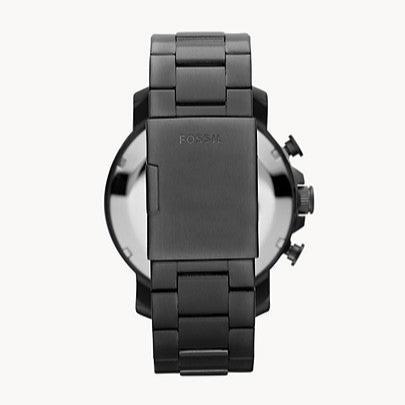 Fossil Nate Chronograph Gunmetal Dial Grey Steel Strap Watch for Men - JR1437 Buy Now By Fossil