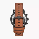 Fossil Goodwin Luggage Chronograph Black Dial Brown Leather Strap Watch for Men - FS5501 Buy Now By Fossil